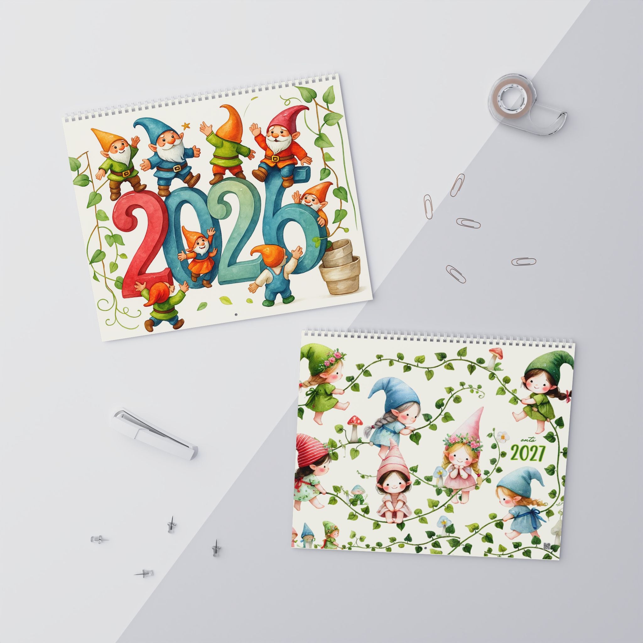 Gnome Wall Calendar 2026