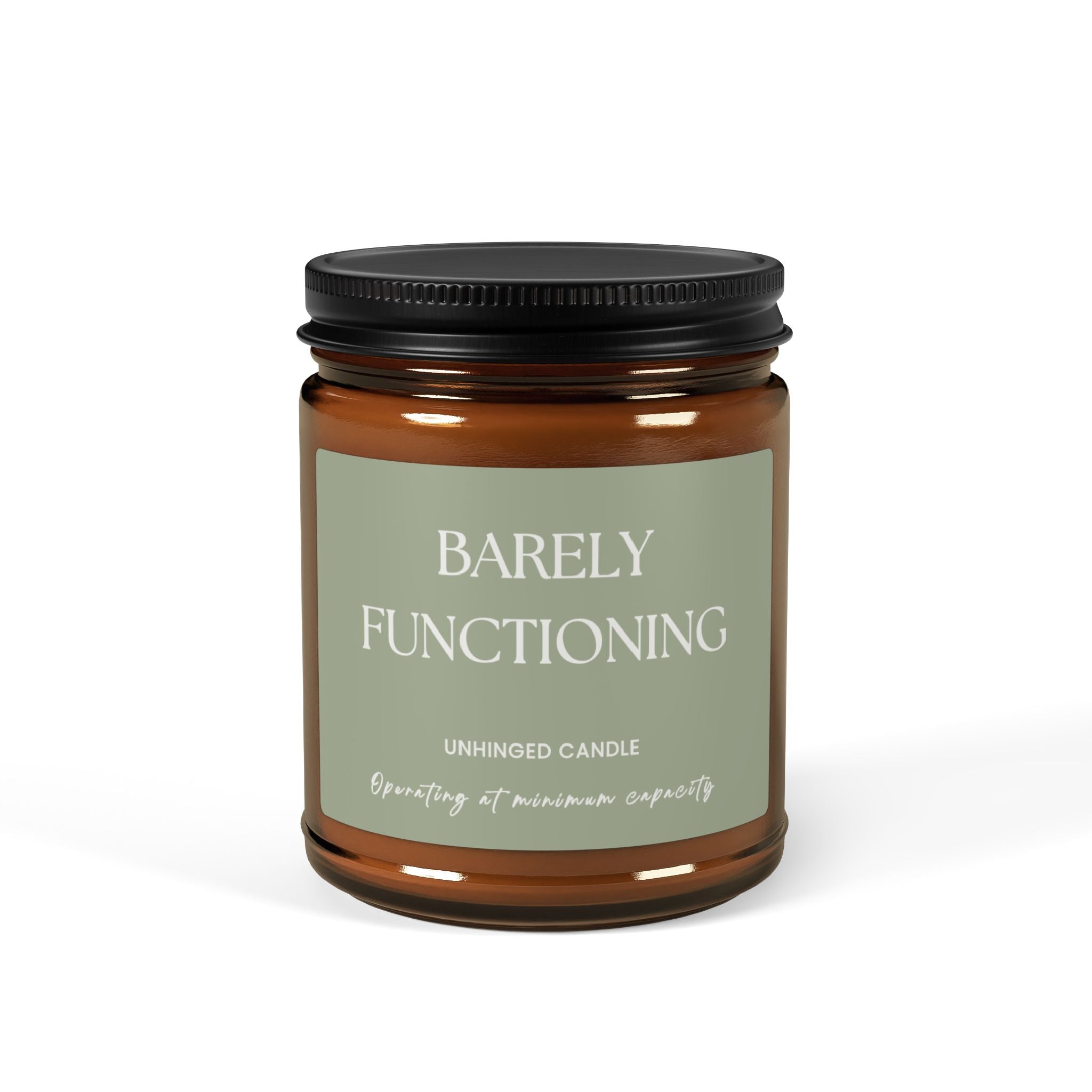 Barely Functioning Candle  -Sage