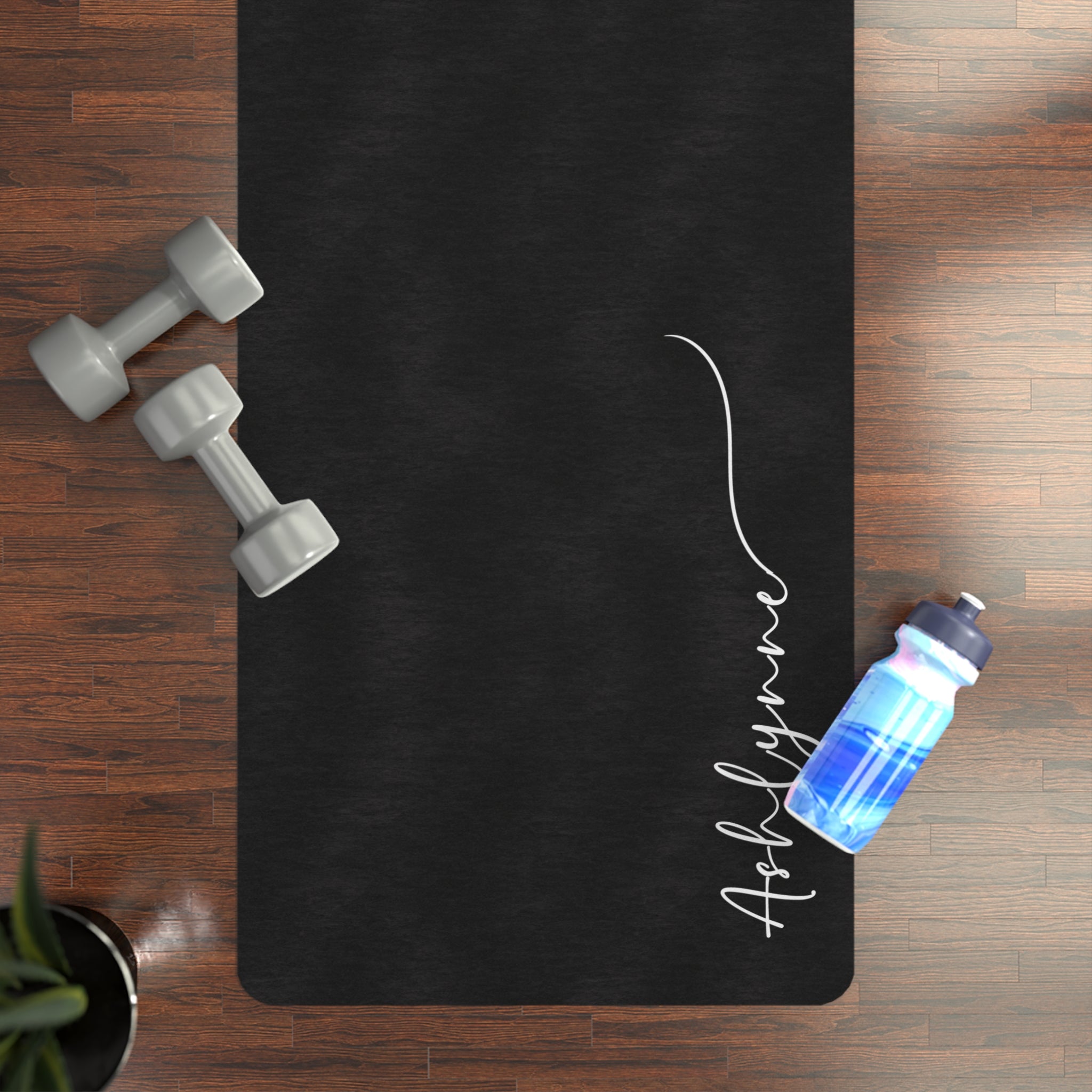 D2 Black Suede Yoga Mat - Custom Order