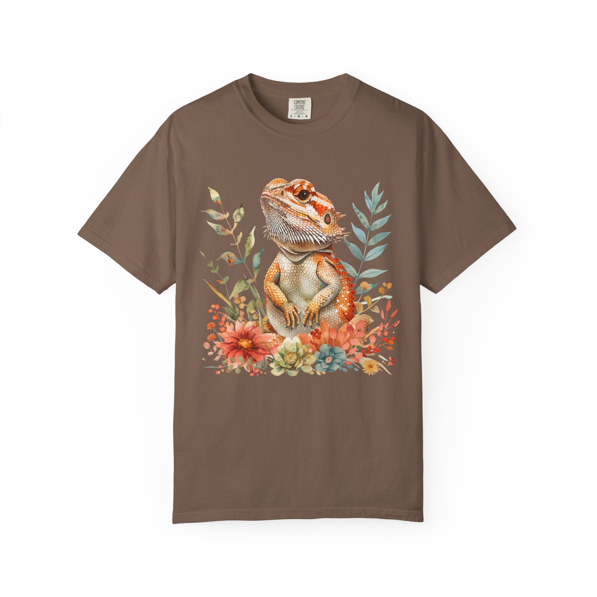 Bearded Dragon Floral T-shirt