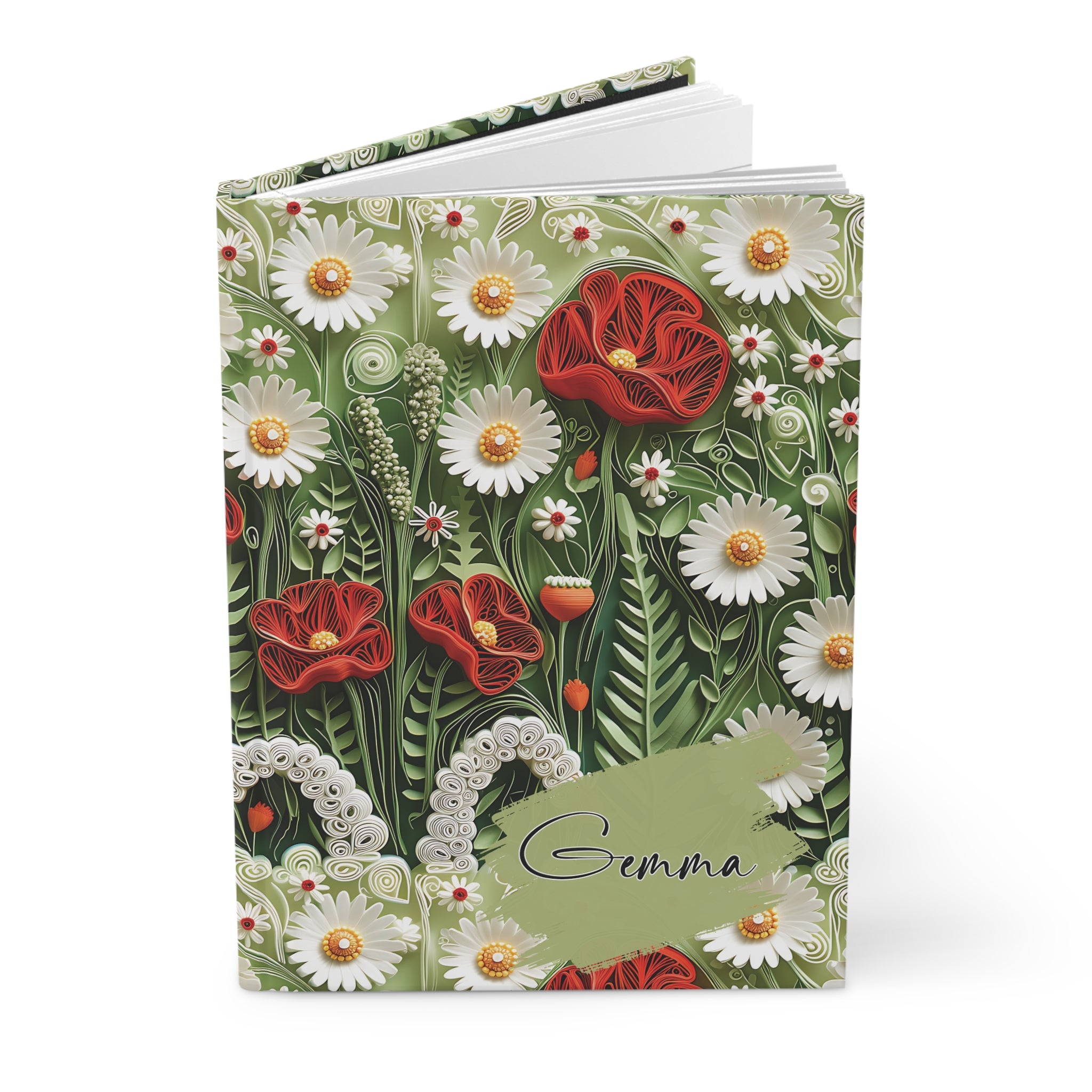Floral Hardcover Journal 4