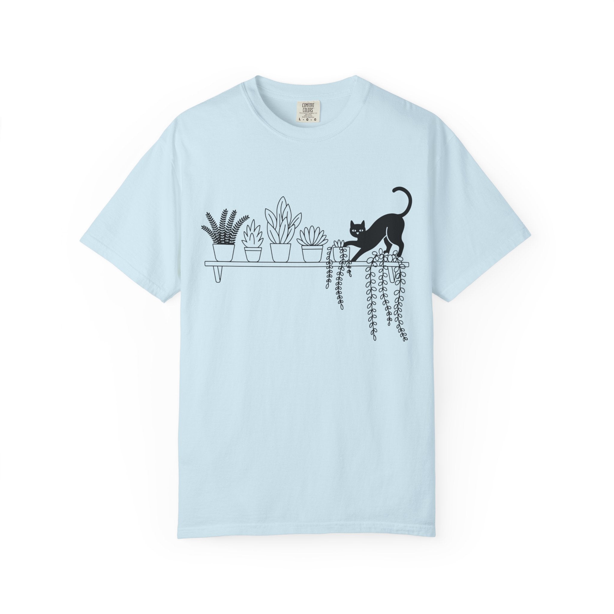 Cats & Plants Unisex Garment-Dyed T-shirt 2