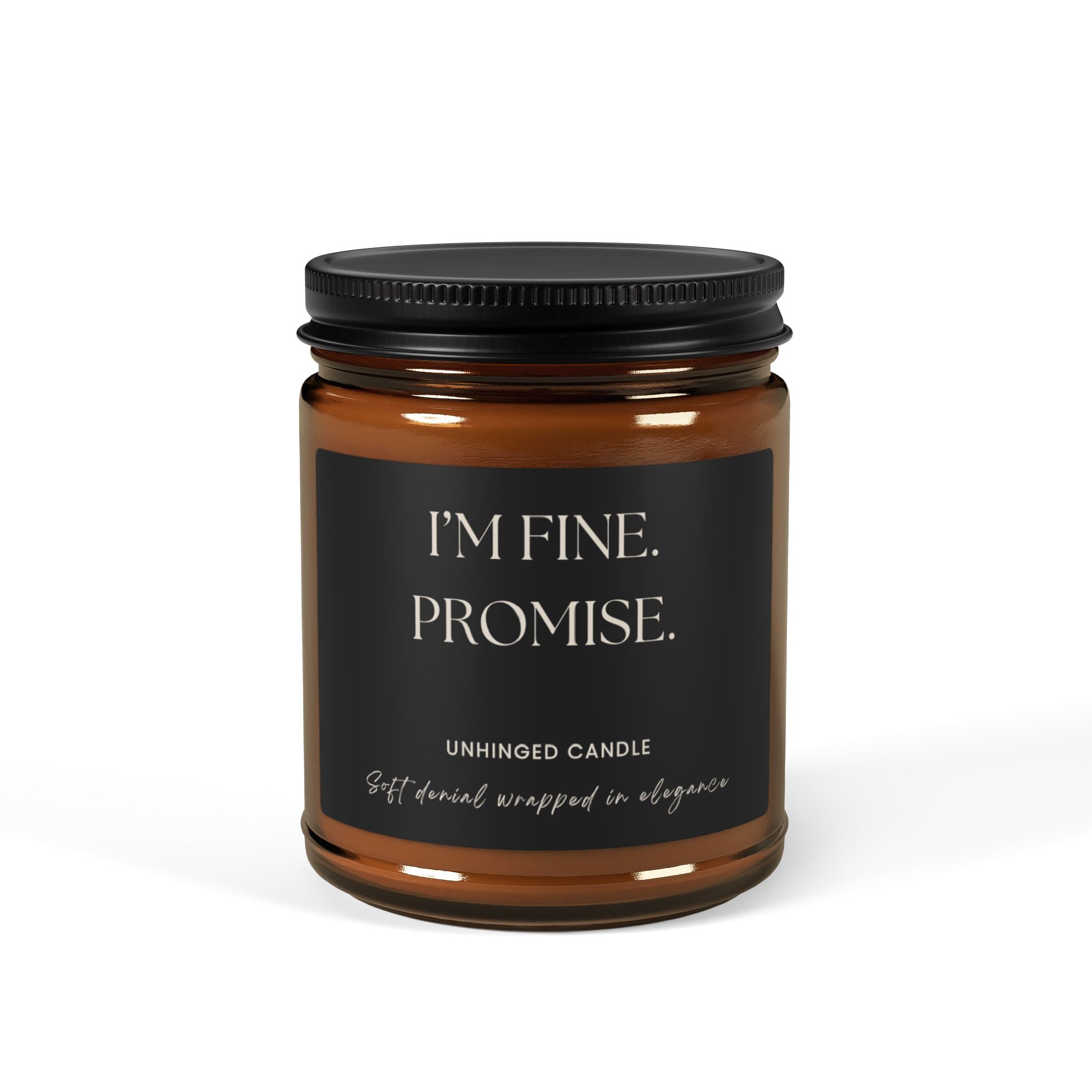 Im fine. Promise Candle - Charcoal