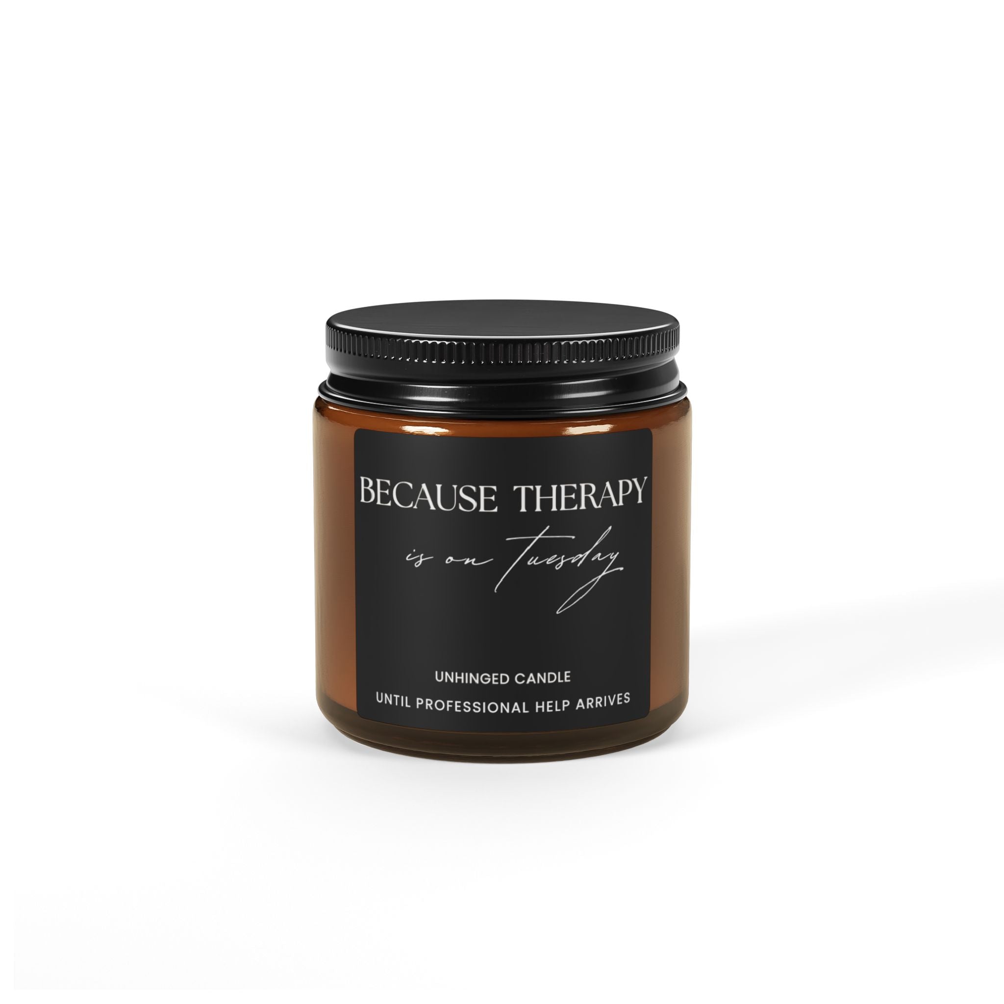 Because Therapy Candle - Charcoal