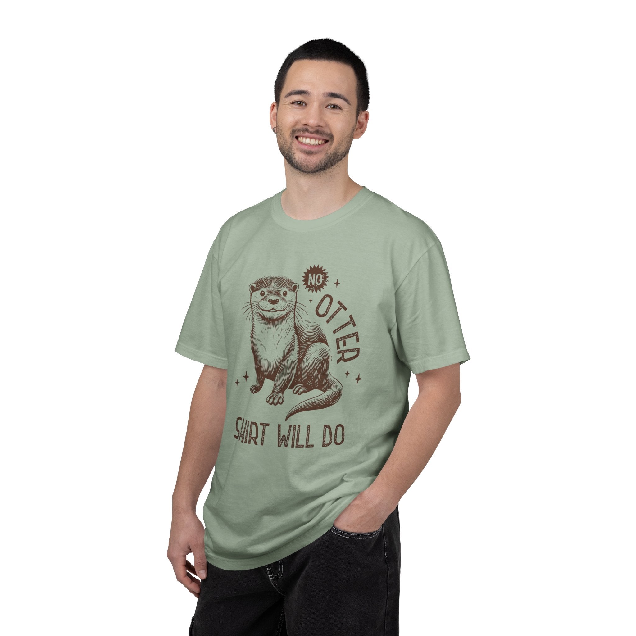 Whimsical Otter Graphic T-shirt