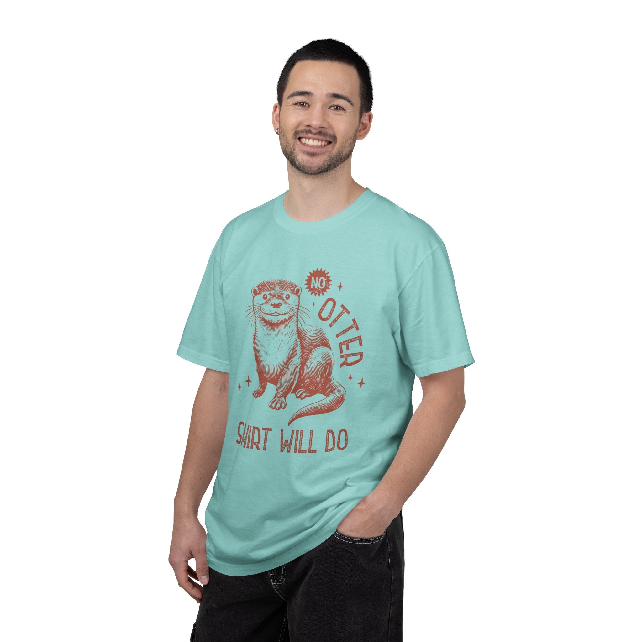 Whimsical Otter Graphic T-shirt
