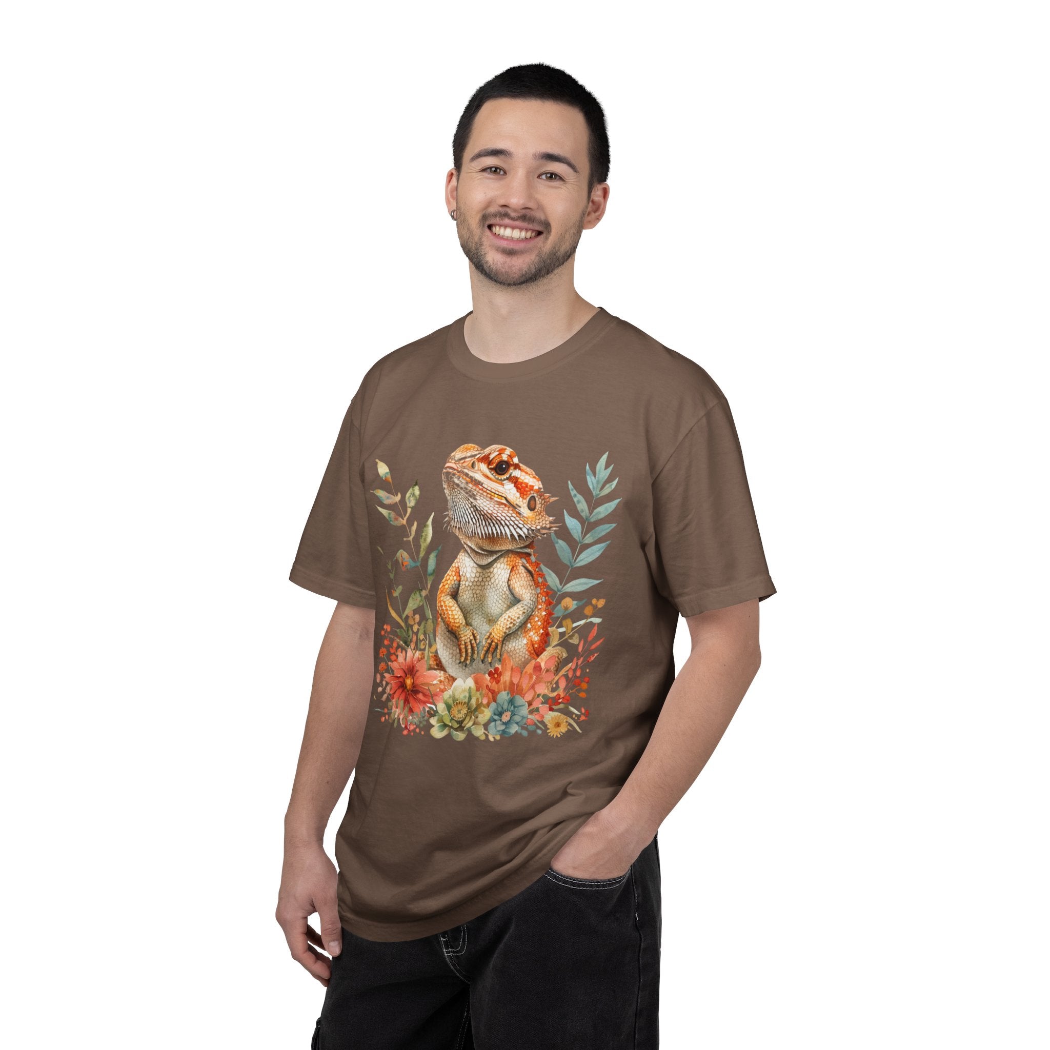 Bearded Dragon Floral T-shirt