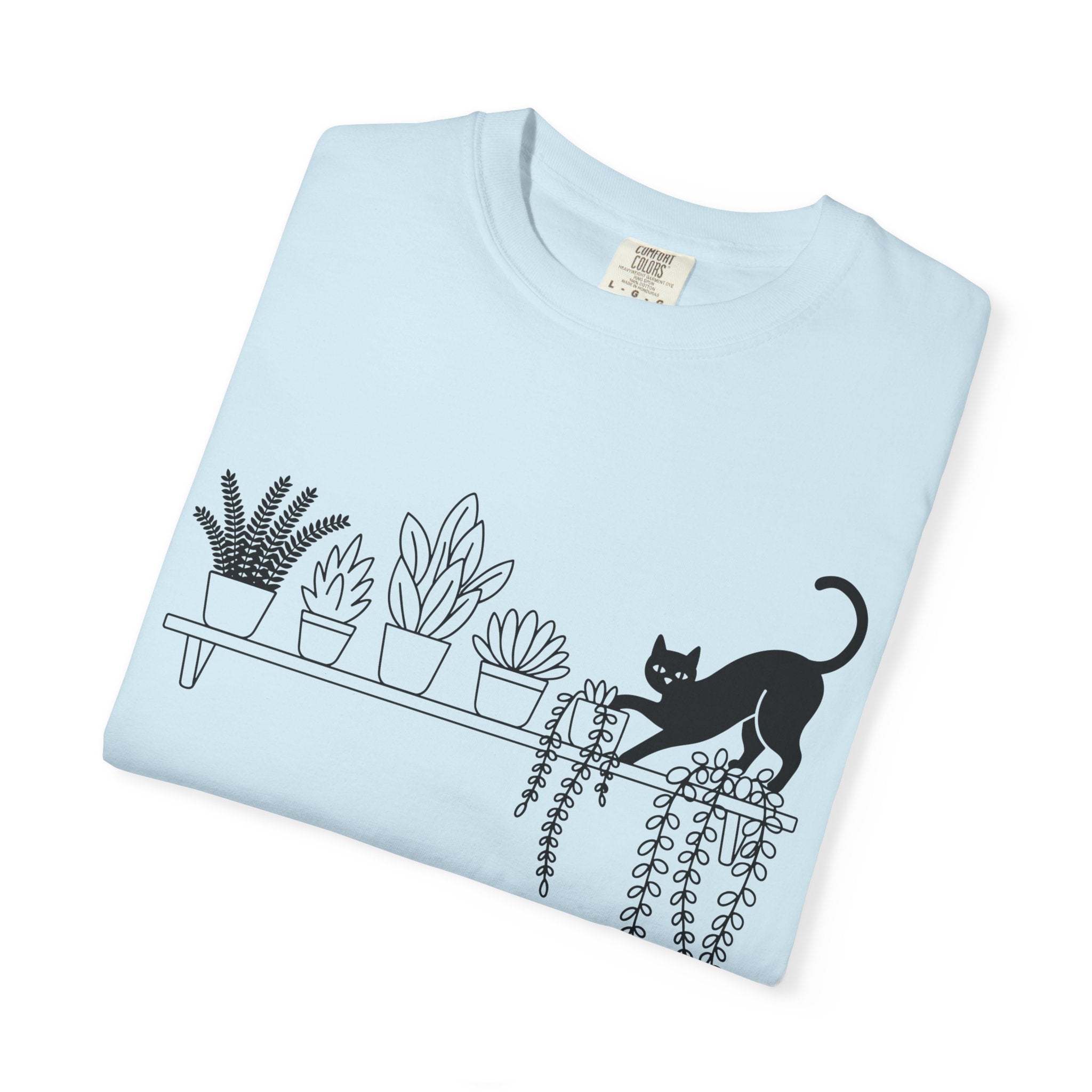 Cats & Plants Unisex Garment-Dyed T-shirt 2