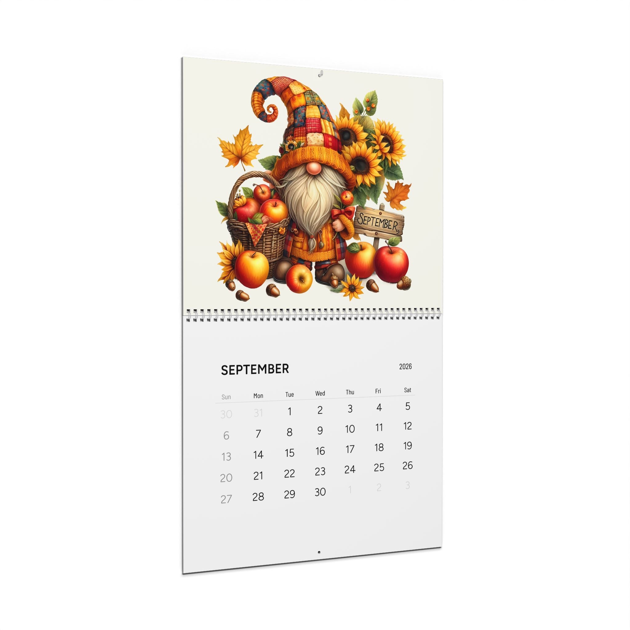 Gnome Wall Calendar 2026