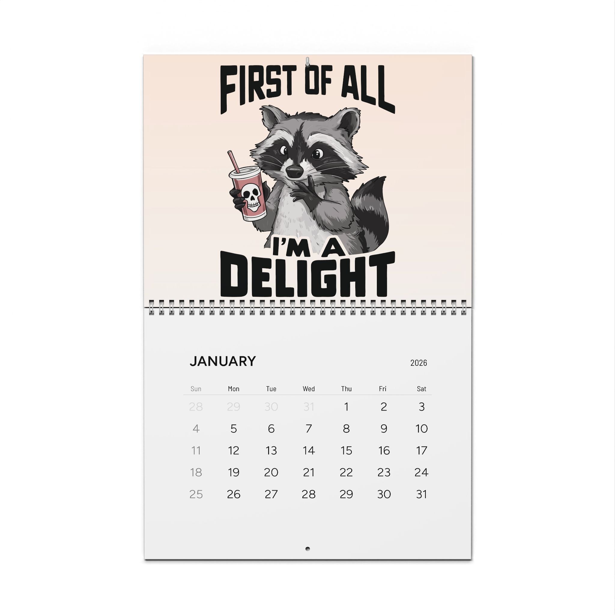 2026 Wall Calendar - IDGAF