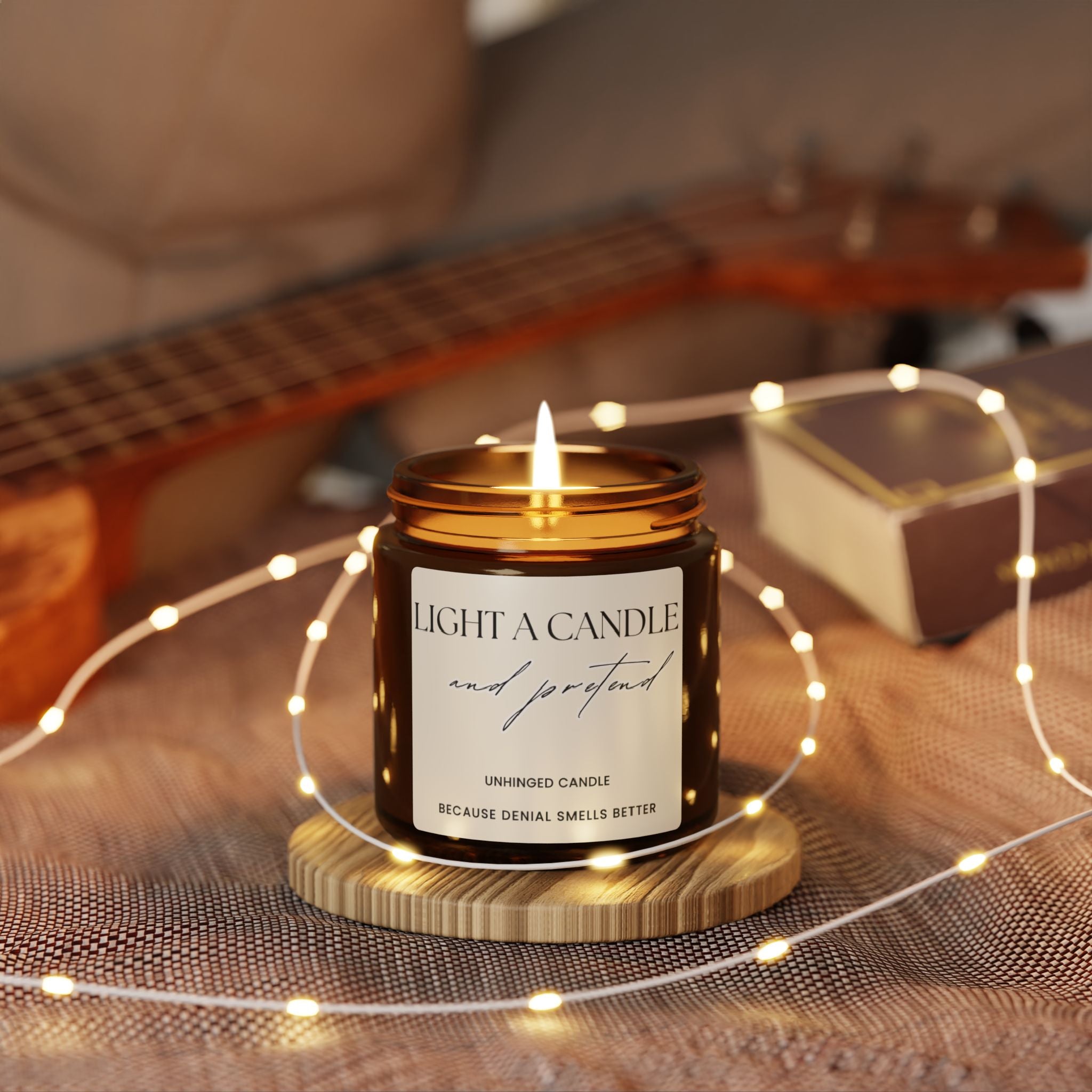 Light  & Pretend Candle -Beige
