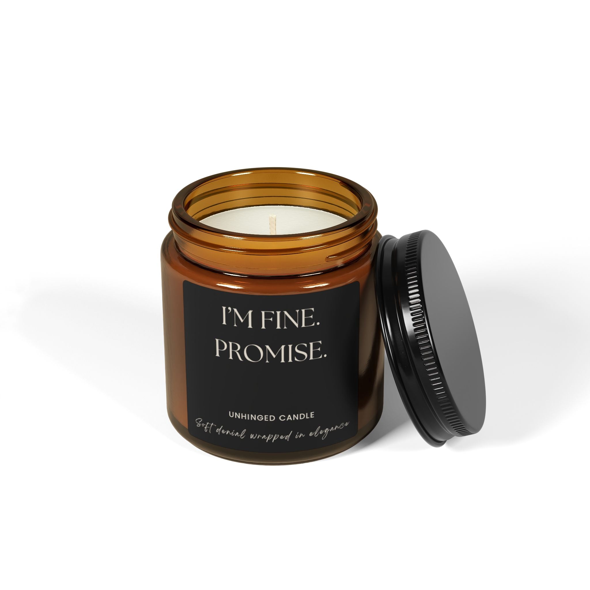Im fine. Promise Candle - Charcoal