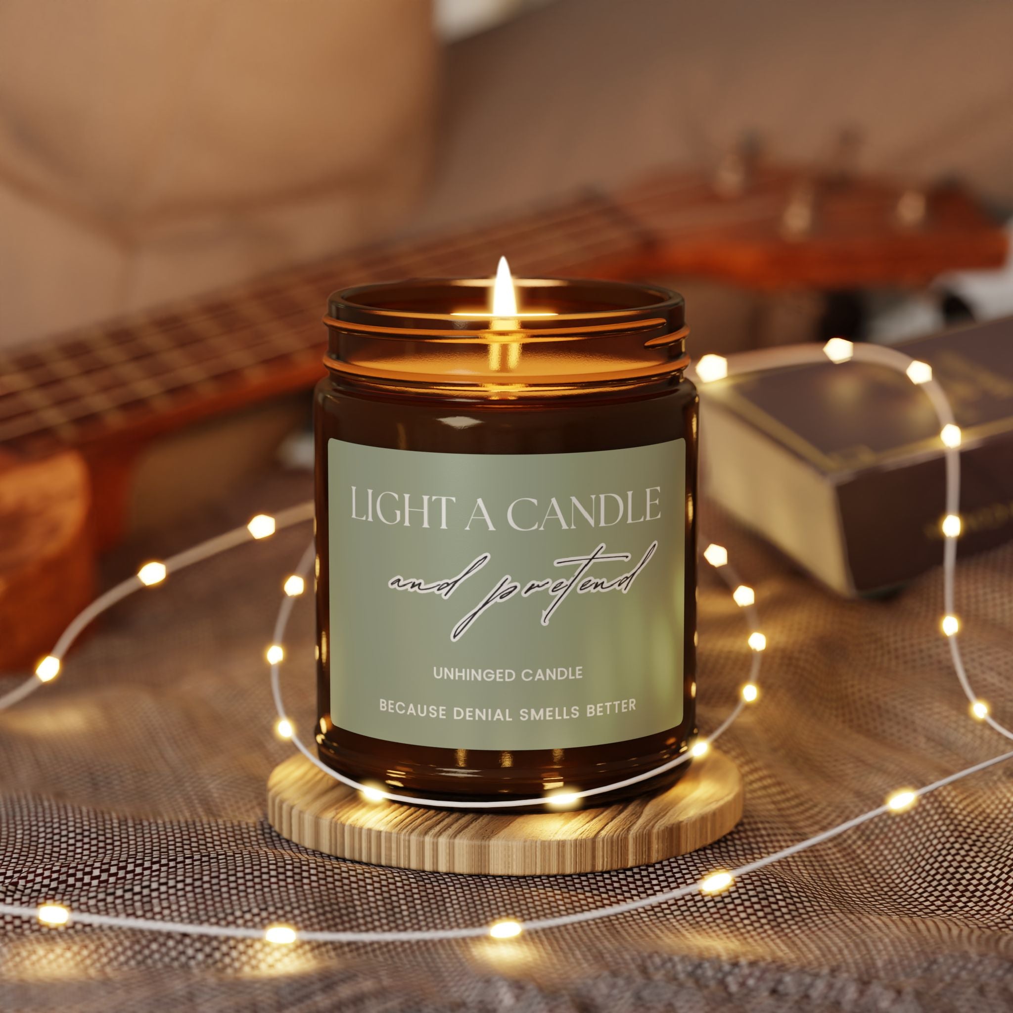 Light  & Pretend Candle  -Sage