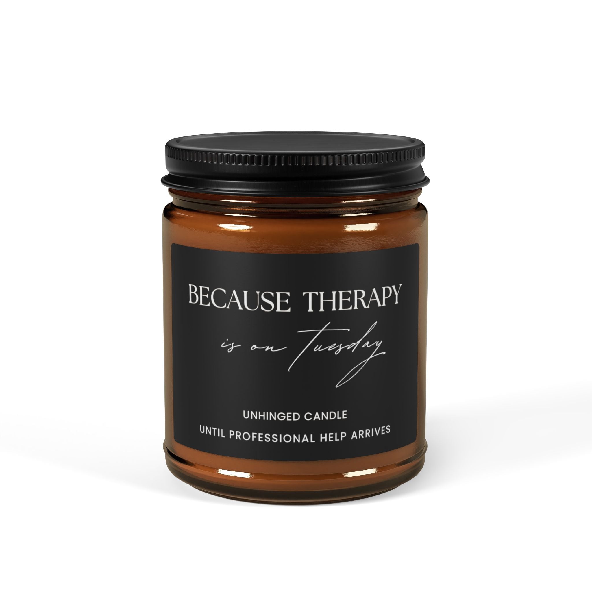 Because Therapy Candle - Charcoal