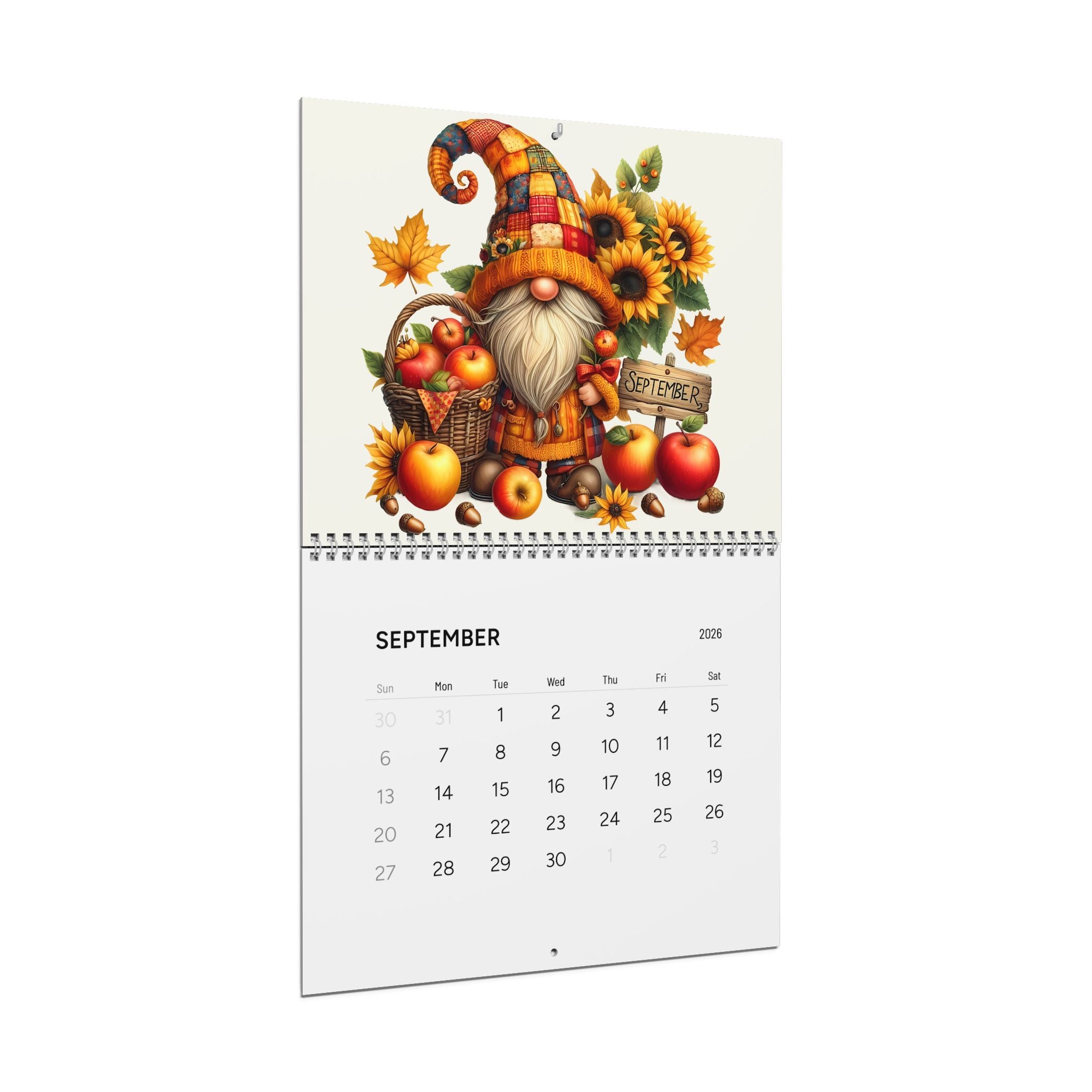 Gnome Wall Calendar 2026