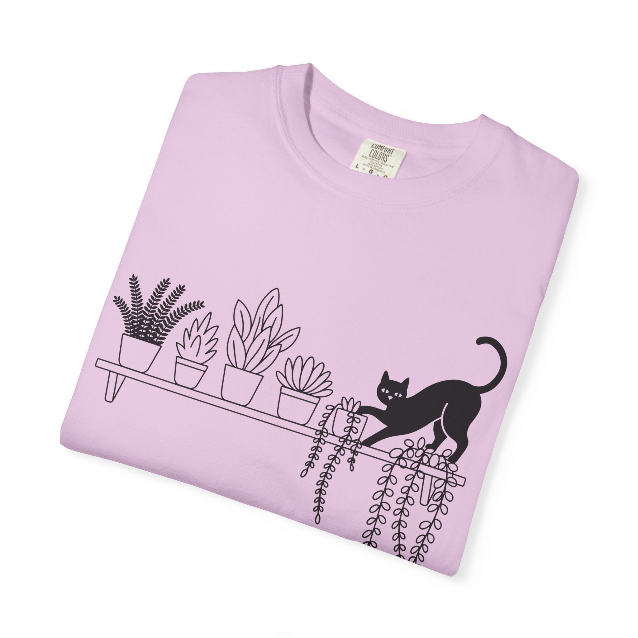 Cats & Plants Unisex Garment-Dyed T-shirt 2