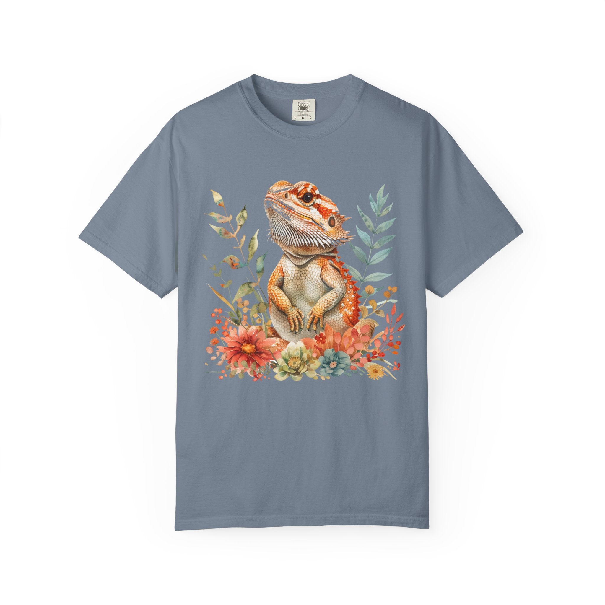 Bearded Dragon Floral T-shirt