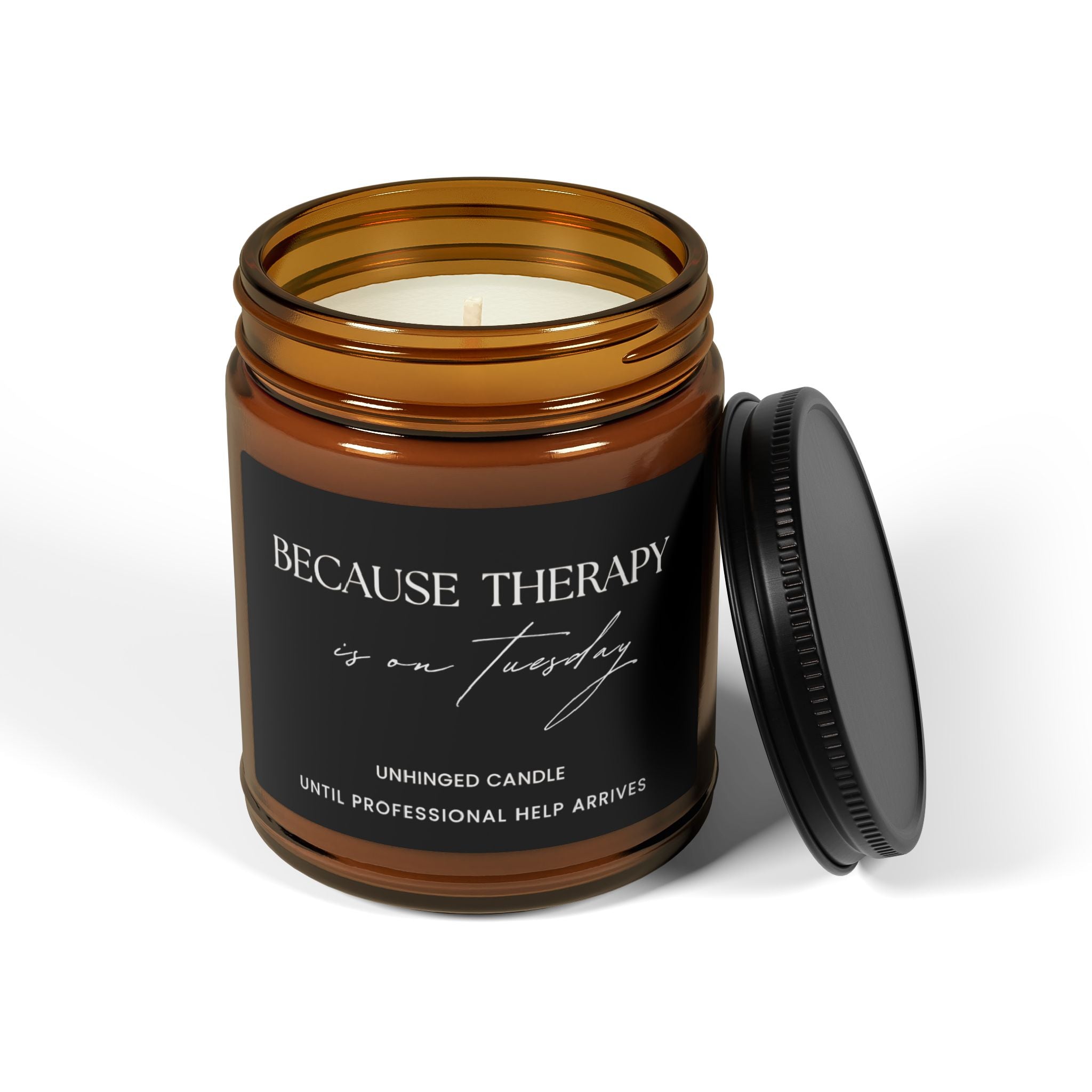 Because Therapy Candle - Charcoal