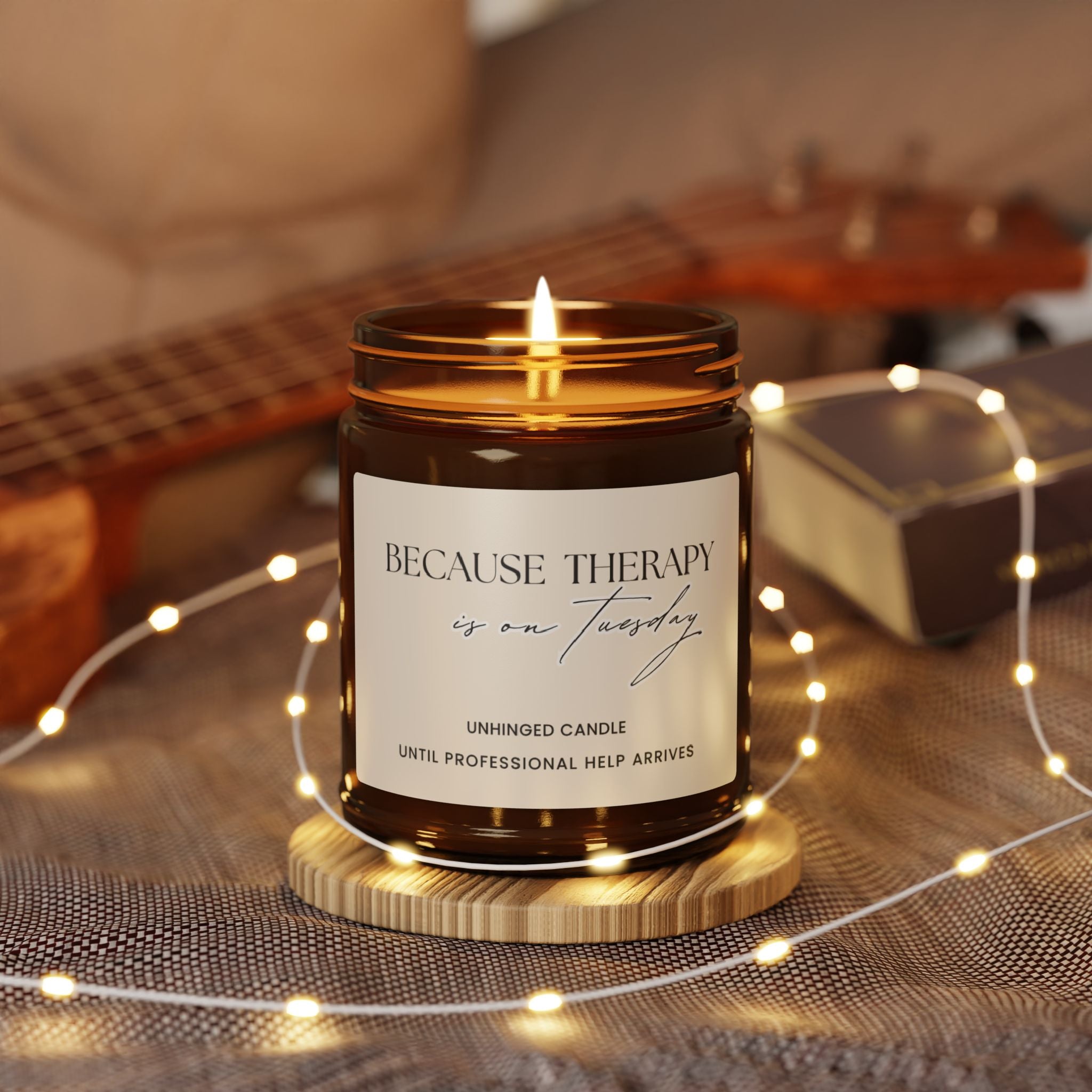 Because Therapy Candle -Beige