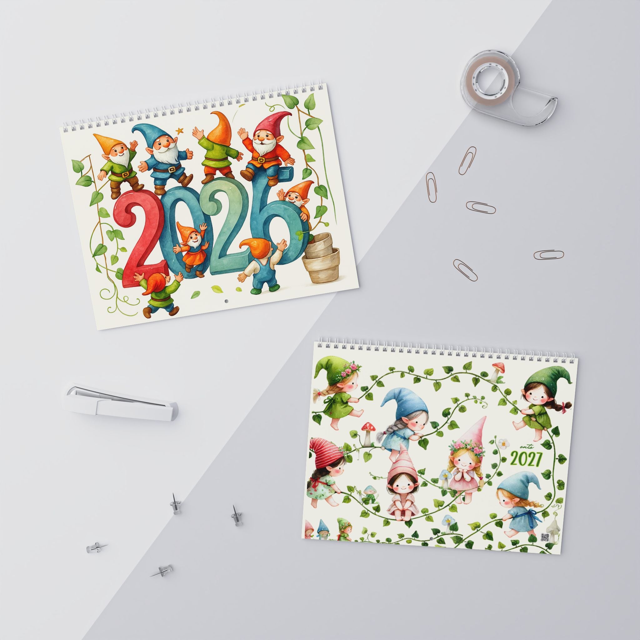 Gnome Wall Calendar 2026