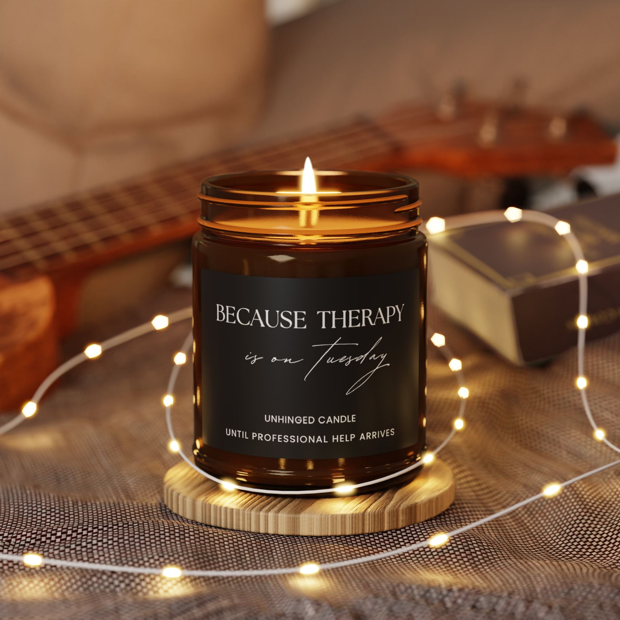 Because Therapy Candle - Charcoal