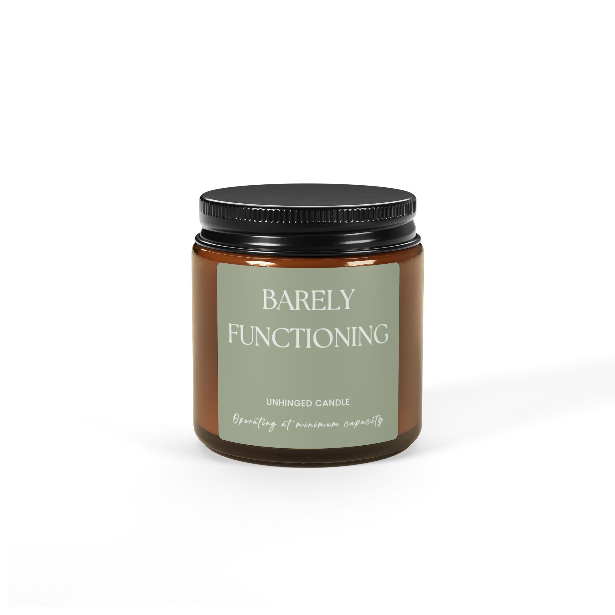 Barely Functioning Candle  -Sage