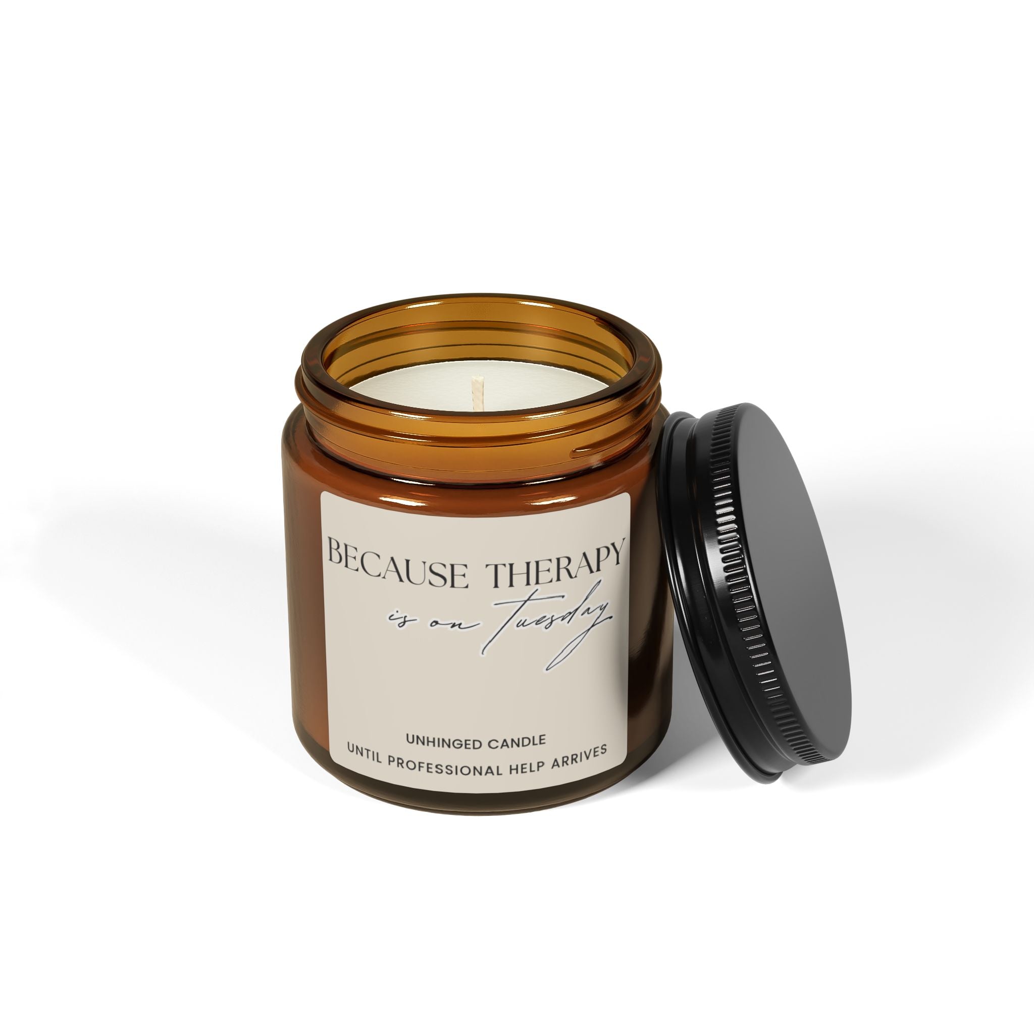 Because Therapy Candle -Beige